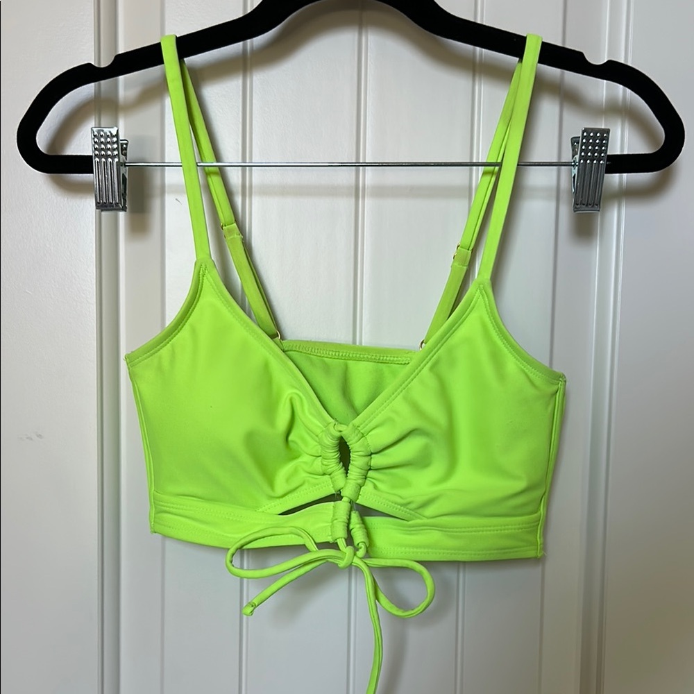 Wild Fable Neon Green Bikini Top